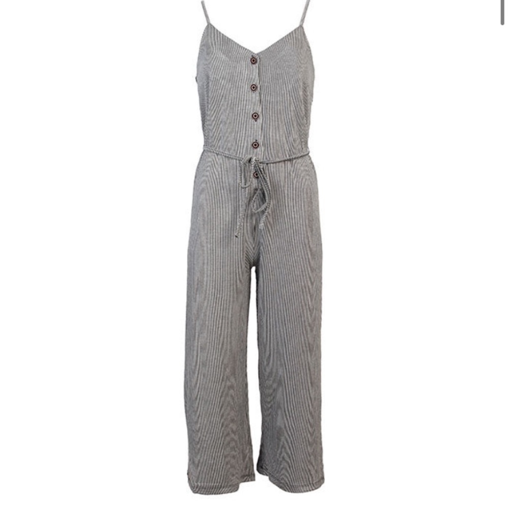 Oak & Ivy Striped Jumpsuit